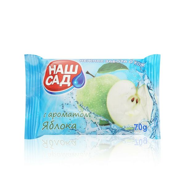 Туалетное мыло Наш Сад с ароматом яблока 70г