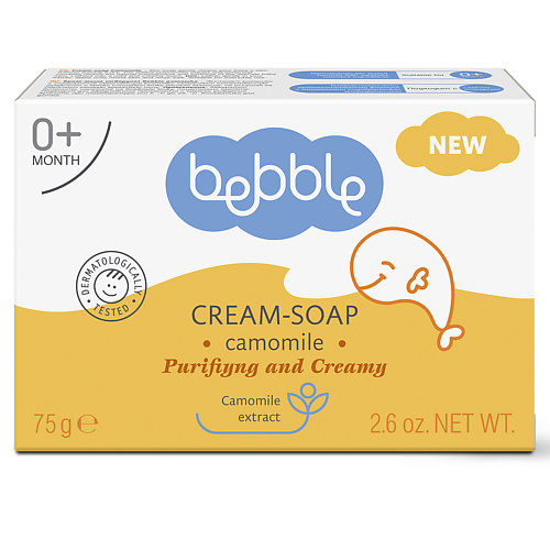 

Крем-мыло детское Bebble ромашка твердое 0 + 75 г