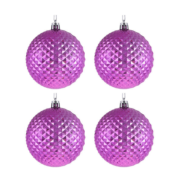 Сноу бум набор формовых шаров 4x8 см, фуксия, пластик, арт.23-33