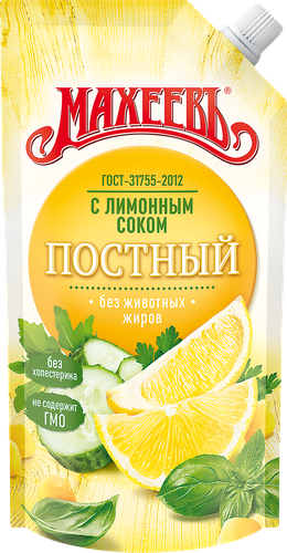 

Соус майонезный Махеевъ Постный с лимонным соком 30% 190 г