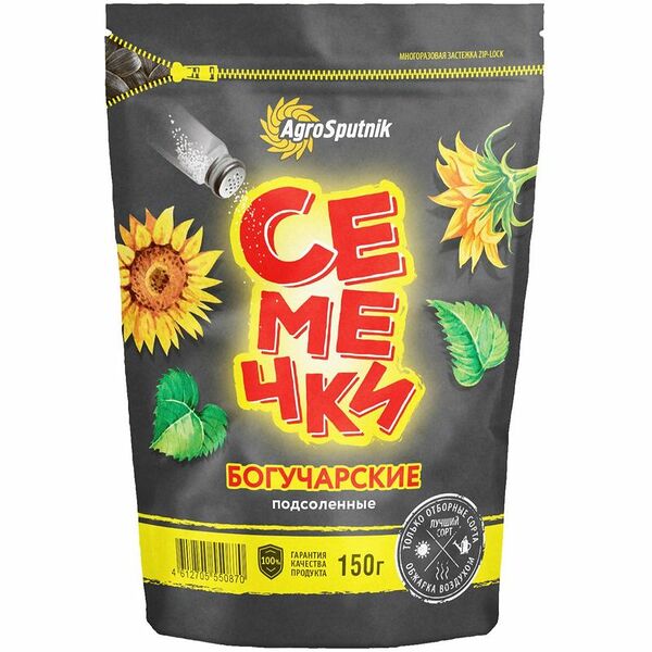 Семечки подсолнечника обжаренные AgroSputnik Богучарские 150 г