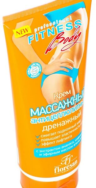 Крем массажный для тела Floresan Fitness Body Антицеллюлитный дренажный 200мл