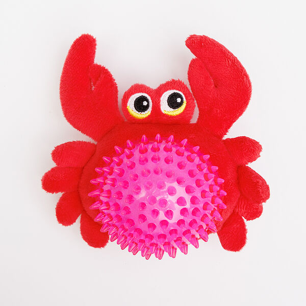 Игрушка для собак Краб-мяч 15 см