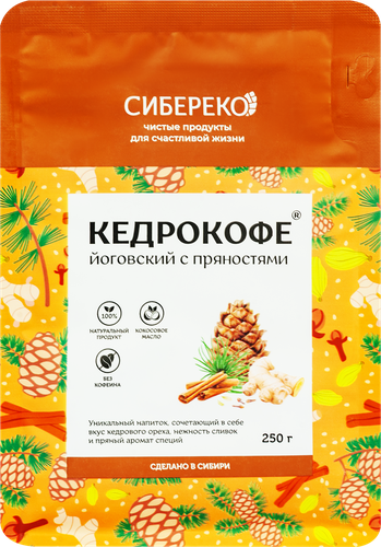 

Напиток Сибереко Кедрокофе Йоговский с пряностями 250 г