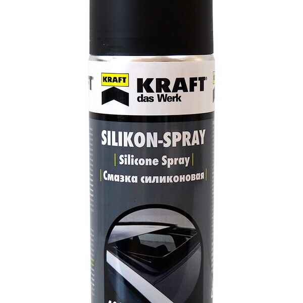 Смазка силиконовая Kraft в аэрозольной упак 400мл