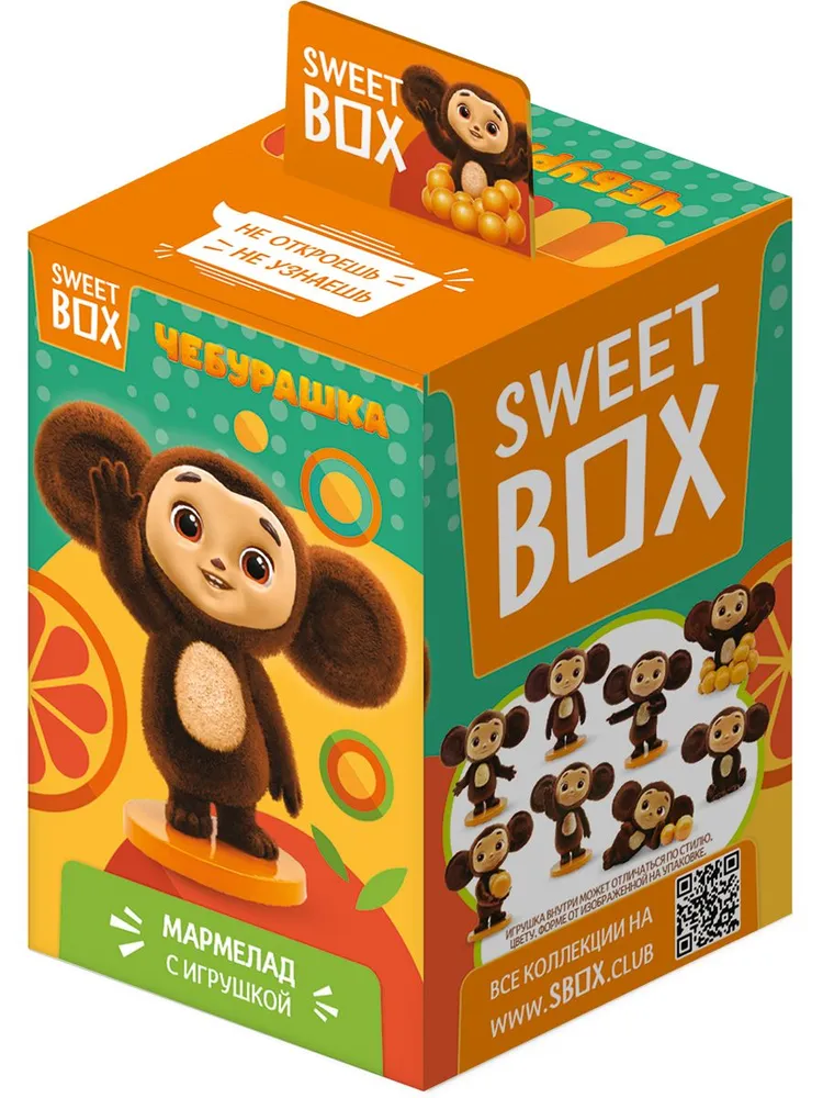 

Мармелад Sweet Box Чебурашка с 3D игрушкой 10 г