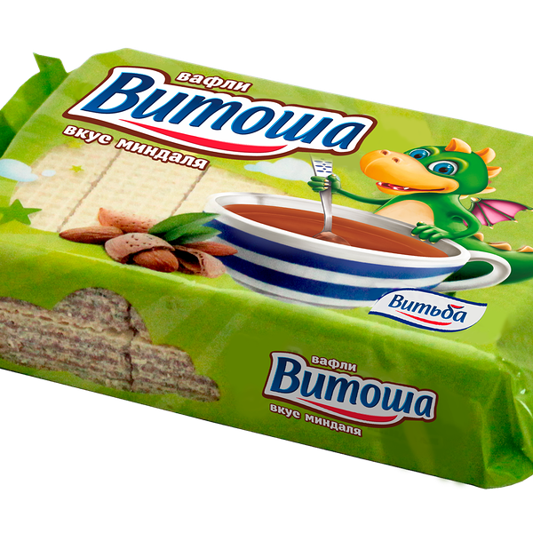 Вафли Витоша вкус миндаля п/п пл. вес 143г Витьба
