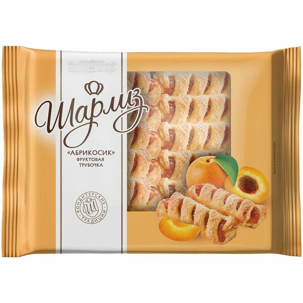 Трубочка Шарлиз фруктовая абрикос 500г