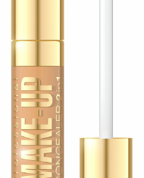 EVELINE Корректор 2в1 светоотражающий хайлайтер & корректор Art Professional Make-Up, 7 мл, 05 Nude