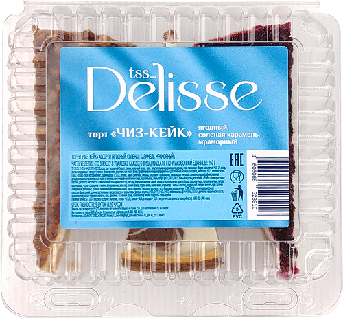 Торт DELISSE Чиз-кейк ассорти, 260г