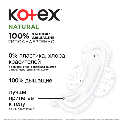 

Прокладки Kotex Natural Нормал 8 шт.