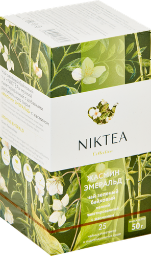 

Чай зеленый Niktea Jasmine Emerald в пакетиках 50 г