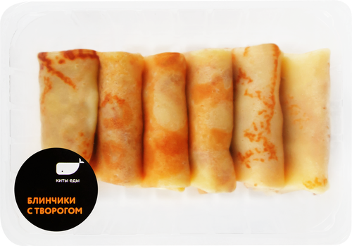 

Блинчики КИТЫ ЕДЫ с творогом мгс вес до 1.0кг