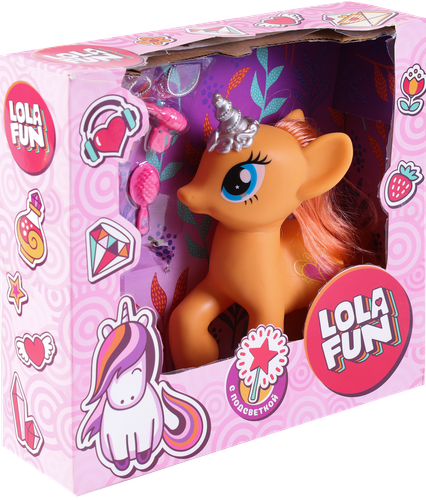 

Набор игровой LOLA FUN Единорог с аксессуарами, со световыми и звуковыми эффектами, цвет в ассортименте