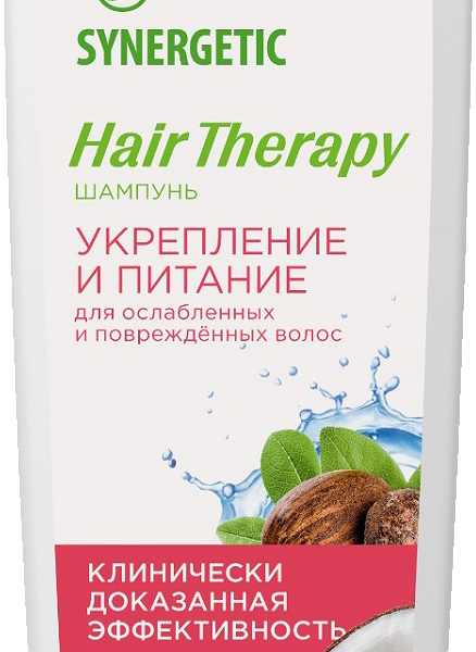 Шампунь Synergetic Hair Therapy бессульфатный укрепление и питание