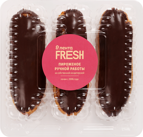 Набор пирожных Эклер в шоколадной глазури