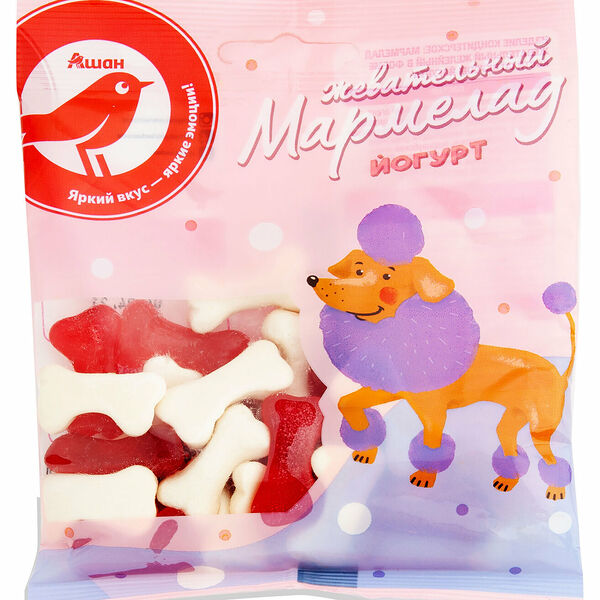 Мармелад жевательный АШАН Красная птица йогурт