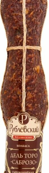 Колбаса Дель Торо Саброзо сырокопченая Рублёвский, 1 упаковка (1,1-1,35 кг)