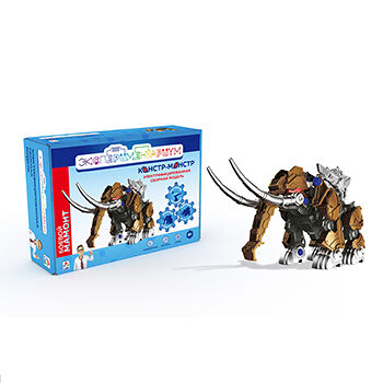 Конструктор «Экспериментариум. Констр-монстр боевой мамонт» на батарейке 6+, 1Toy, 66 деталей, Китай