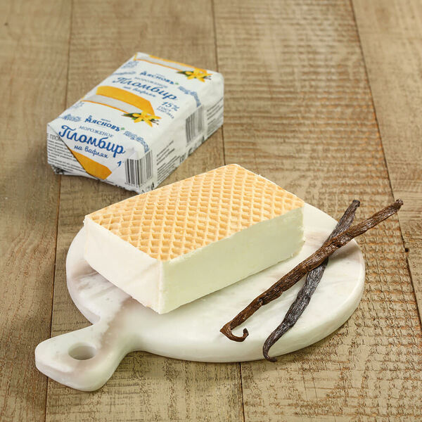 Мороженое пломбир 15% на вафлях ГОСТ МясновЪ Ферма