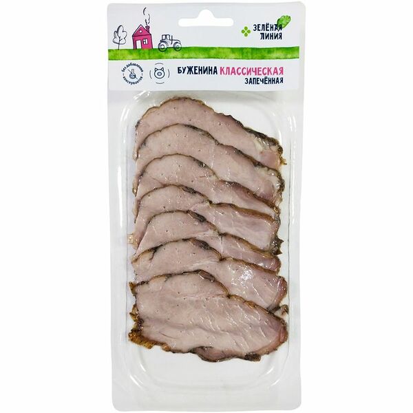 Буженина Классическая из свинины запечённая Зелёная Линия, 120г