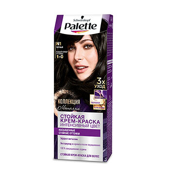 Краска для волос Palette Интенсивный цвет чёрный