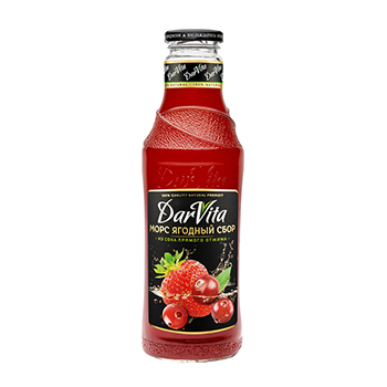 

Морс DarVita ягодный брусника-клюква-клубника 0.75 л