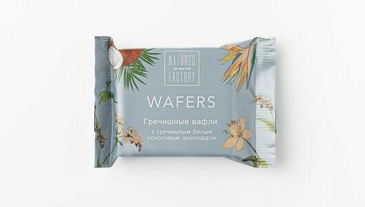Гречишные вафли с гречишным  белым кокосовым шоколадом, Nature’s own factory