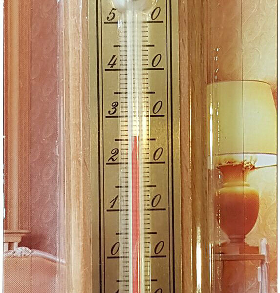 Термометр комнатный GARDEN SHOW 19x4 см, дерево