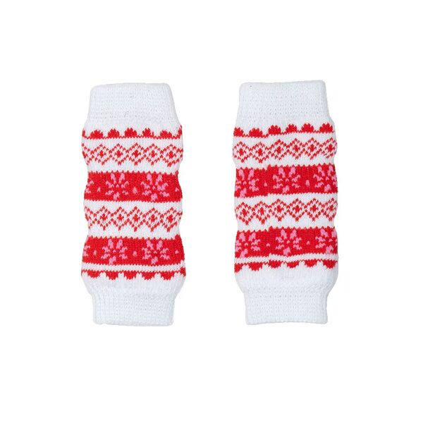 Гетры для собак L красный (унисекс)