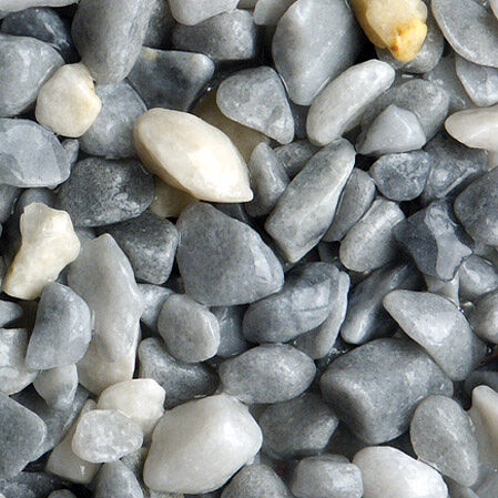 Грунт голубой окатанный в ведре, размер гранул 4-8мм