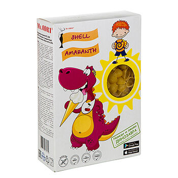 Макаронные изделия Odri Ракушки из амарантовой муки (без глютена) 200г, Россия