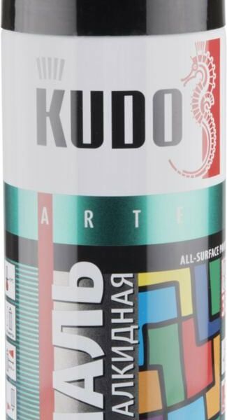 Эмаль универсальная алкидная Kudo Arte черная глянцевая