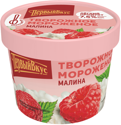 

Мороженое Первый вкус Малина творожное 135 г