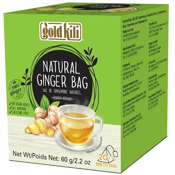 Чайный напиток Gold Kili имбирь натуральный, 20 шт.