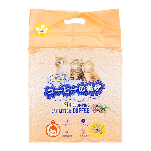 Наполнитель HAKASE AREKKUSU комкующийся Тофу кофе 10 л для кошек