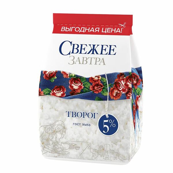 Творог Свежее Завтра 5%, 400г