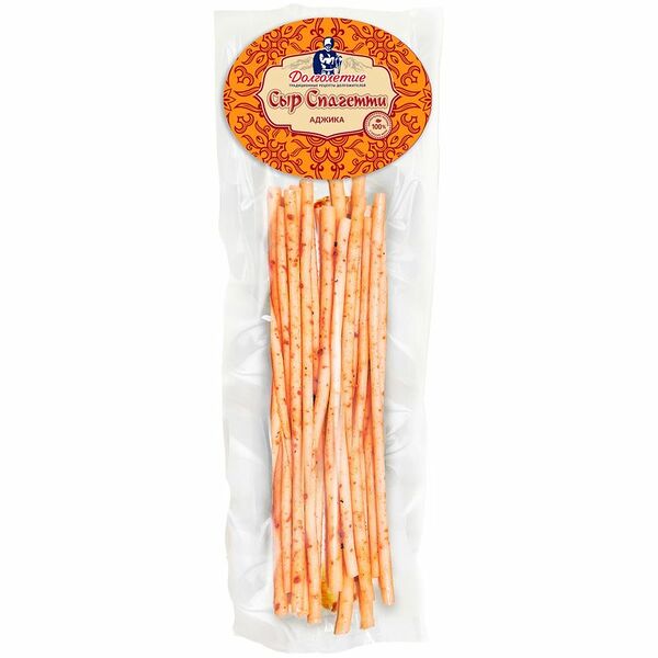 Сыр Долголетие Спагетти с аджикой 45%, без змж 70г