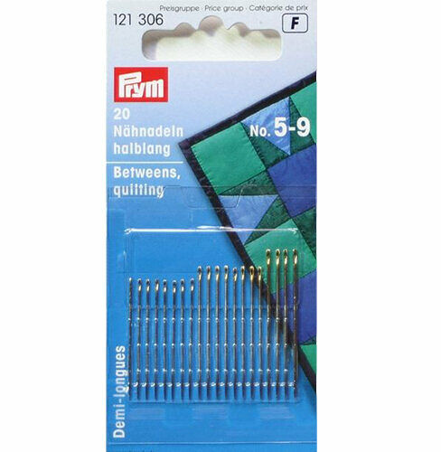 121306 Короткие иглы для шитья (сталь) 5-9 серебр.цв. Prym