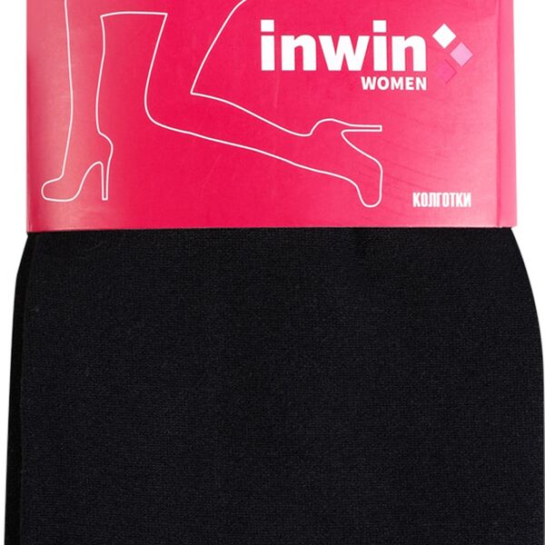 Колготки женские INWIN 200 den черные размер 4-5, Арт. WS097-T