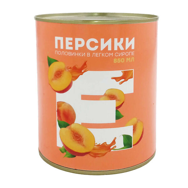 Персики Европа половинки в сиропе 820г