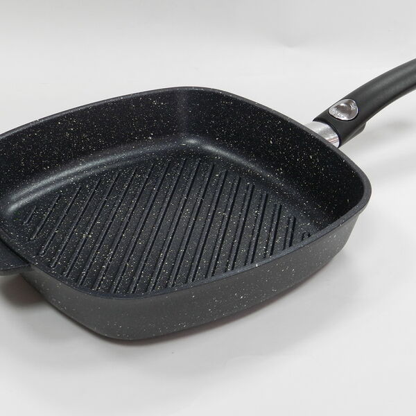 Сковорода - гриль квадратная АЛА 260*260 со съемной ручкой G050126