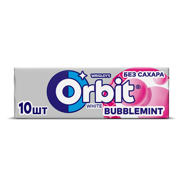 Жевательная резинка ORBIT белоснежный bubblemint вес 13,6г Wrigley РОССИЯ