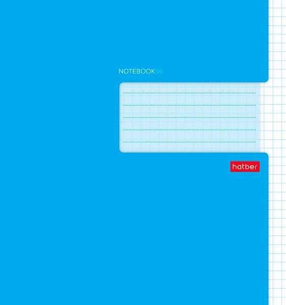 Тетрадь Hatber Синяя в клетку 96л А5