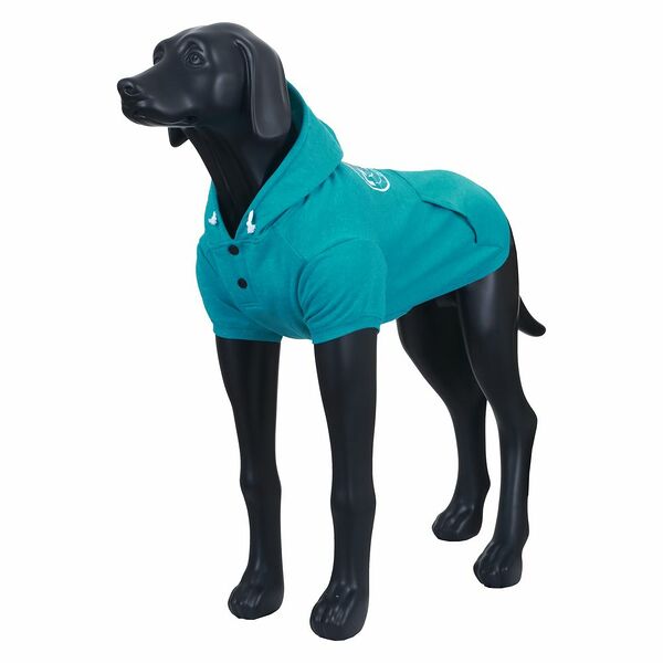 Толстовка для собак RUKKA Summer college 25см бирюзовый