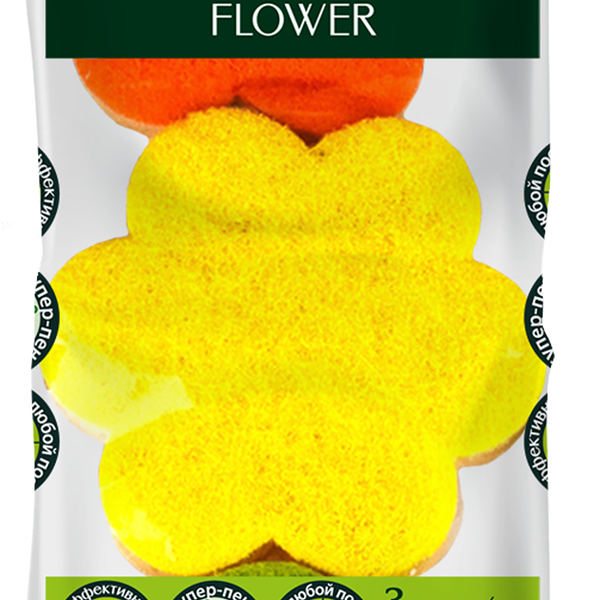 Губки для посуды Master Fresh Flower Антибактериальные, 3 шт