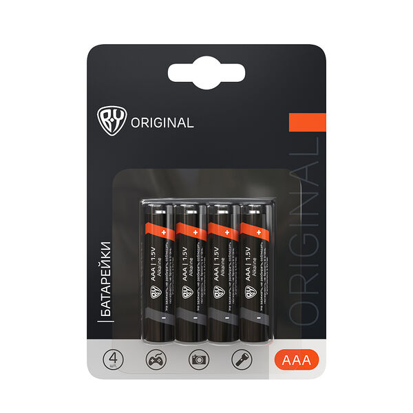 By батарейки ааа 4 шт в блистере