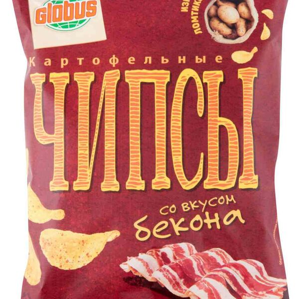 Чипсы картофельные Глобус со вкусом бекона