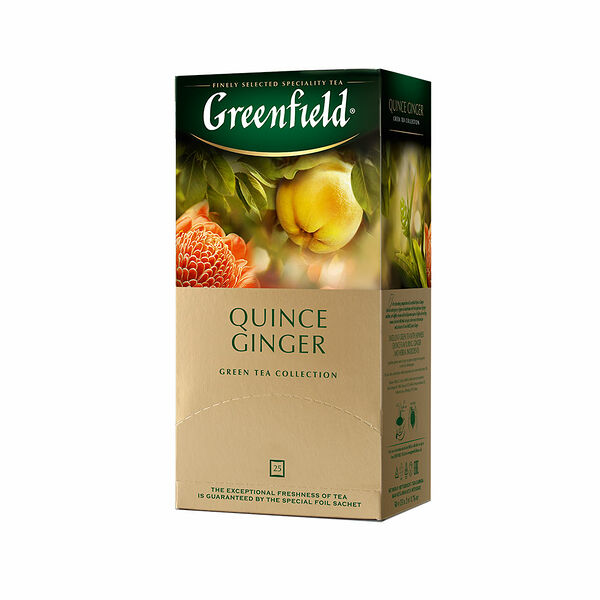 Чай зеленый Greenfield Quince Ginger в пакетиках 25 шт. x 2 г