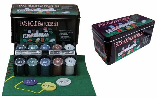 Набор для покера 200 фишек с номиналом